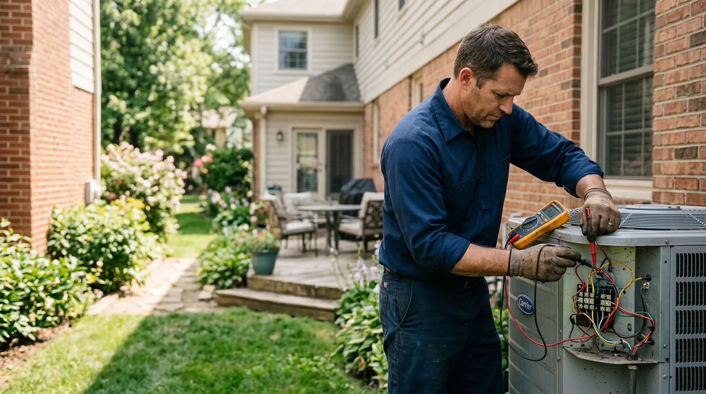 HVAC technician working near Seminole, PA